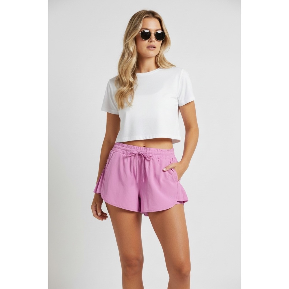 NEW‎ Joy Lab Orchid Pink XL Pleated Side Athletic Shorts  Activewear Athleisure